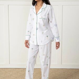 NWT Printfresh Tools of the Trade embroidered pajama set - cloud. Size XS